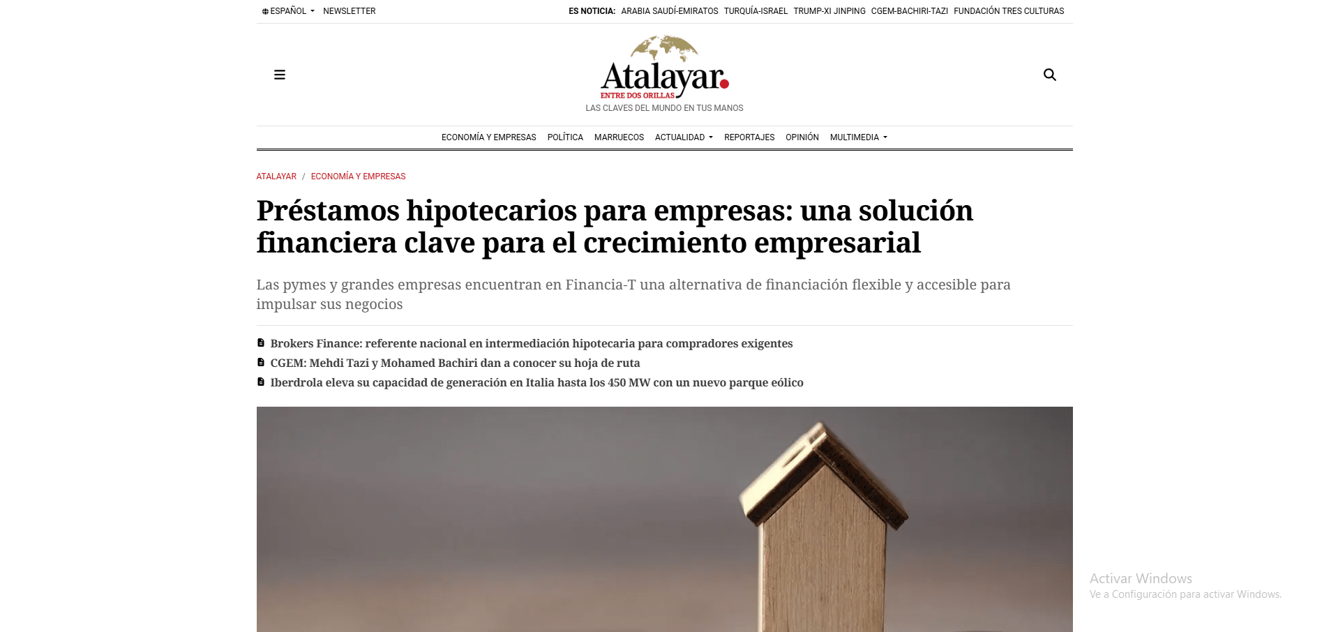 Financia-T en Atalayar