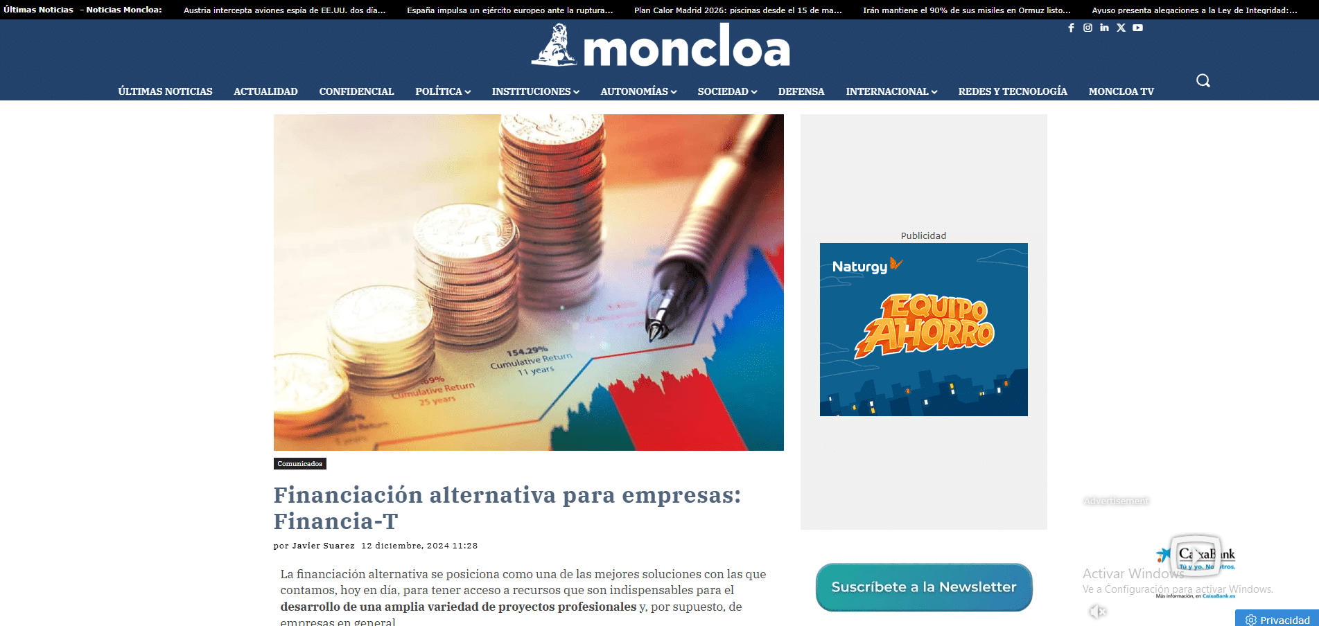 Financia-T en Moncloa